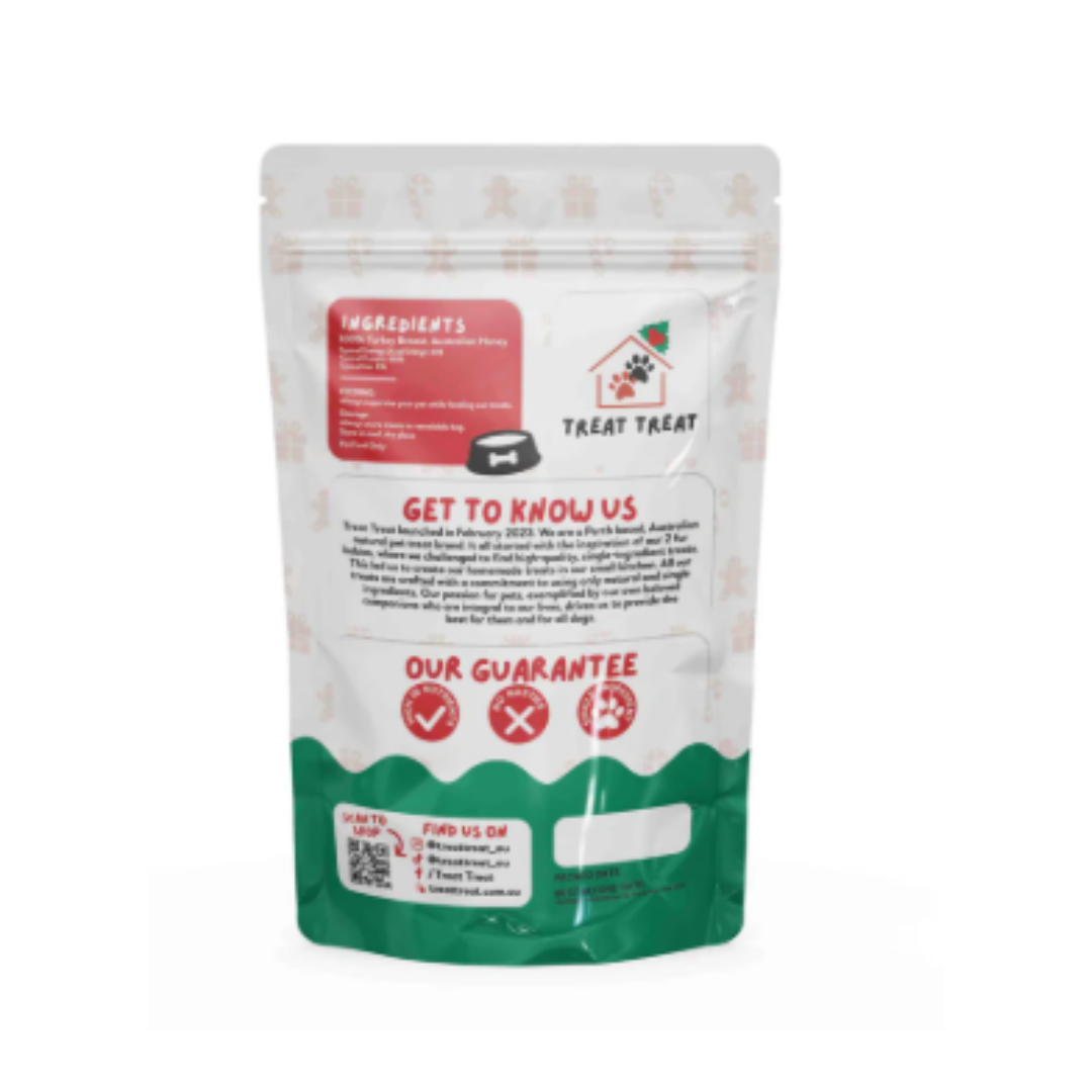 Christmas Dog Treats - Dehydrated Australian Turkey