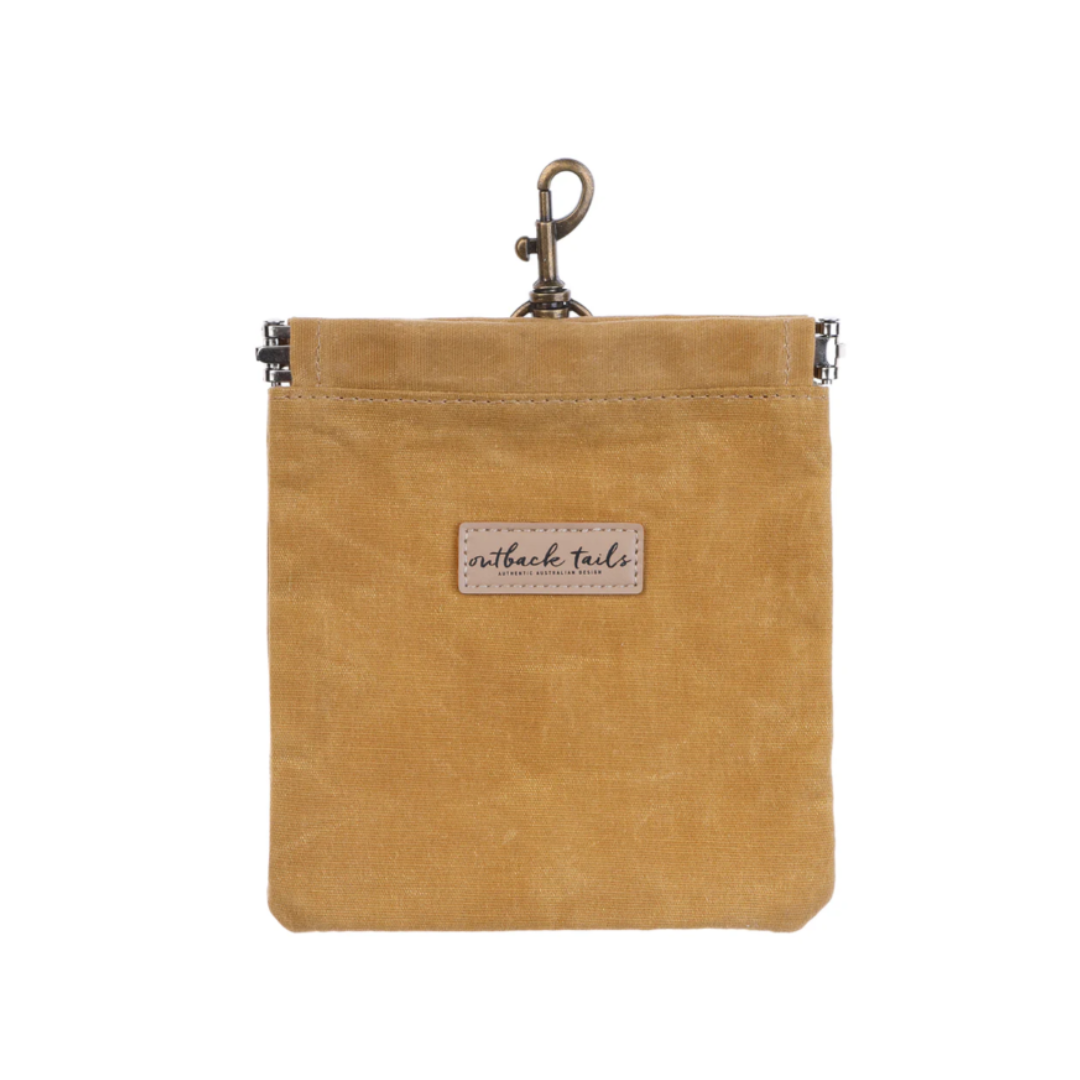 Waxed Canvas Treat Pouch - Yellow
