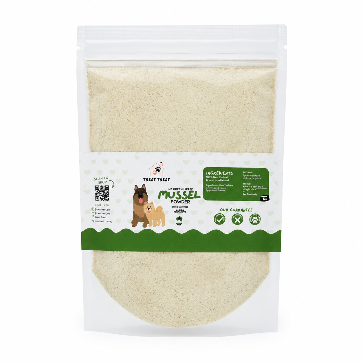Treat Treat Green Lipped Mussel - Single Ingredient Meal Topper