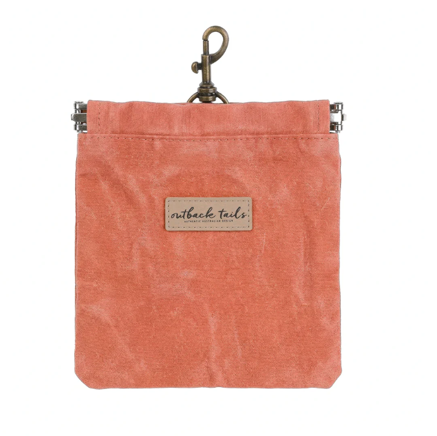 Outback Tails Waxed Canvas Treat Pouch - Yellow