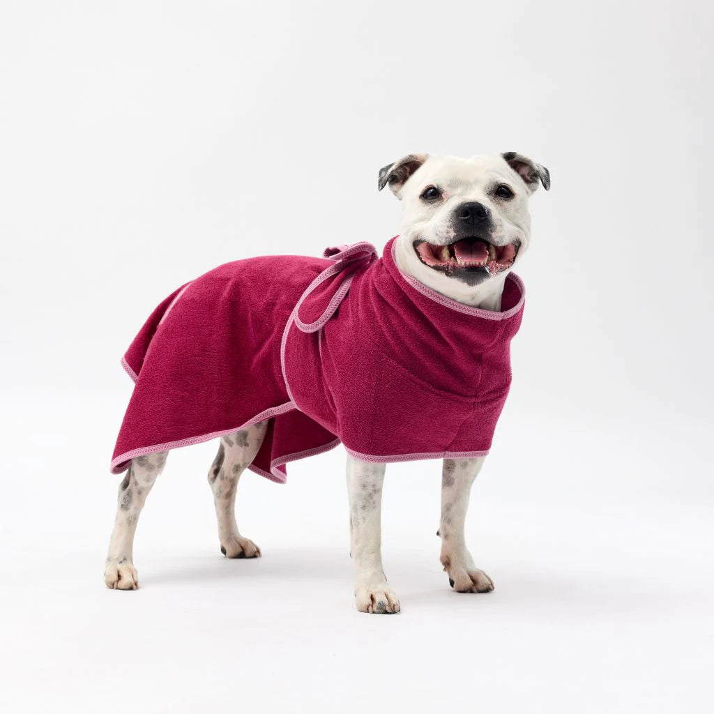 Dog Towel Robe | Berry