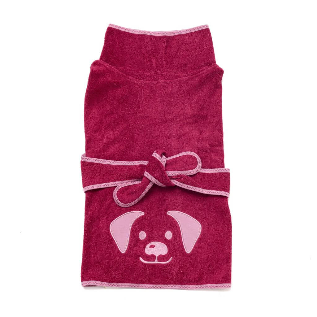 Dog Towel Robe | Berry