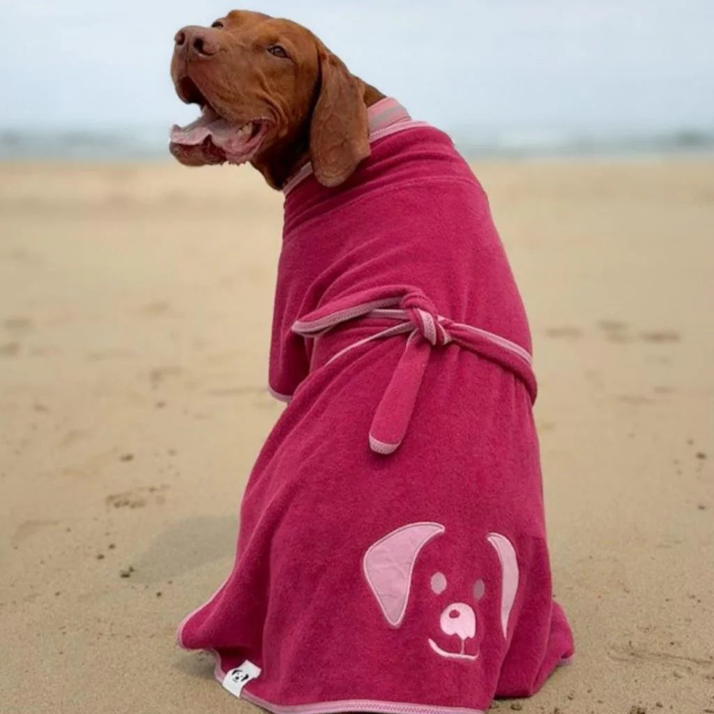 Dog Towel Robe | Berry