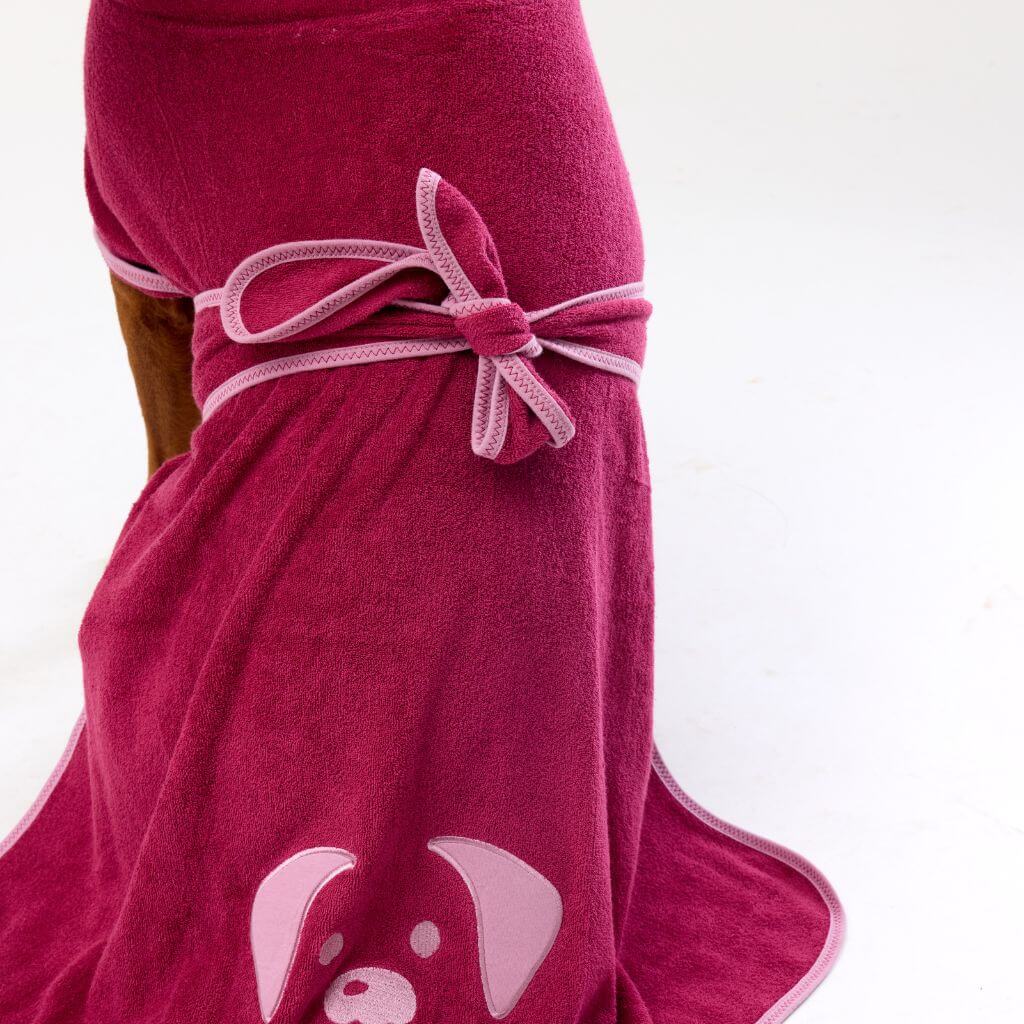 Dog Towel Robe | Berry