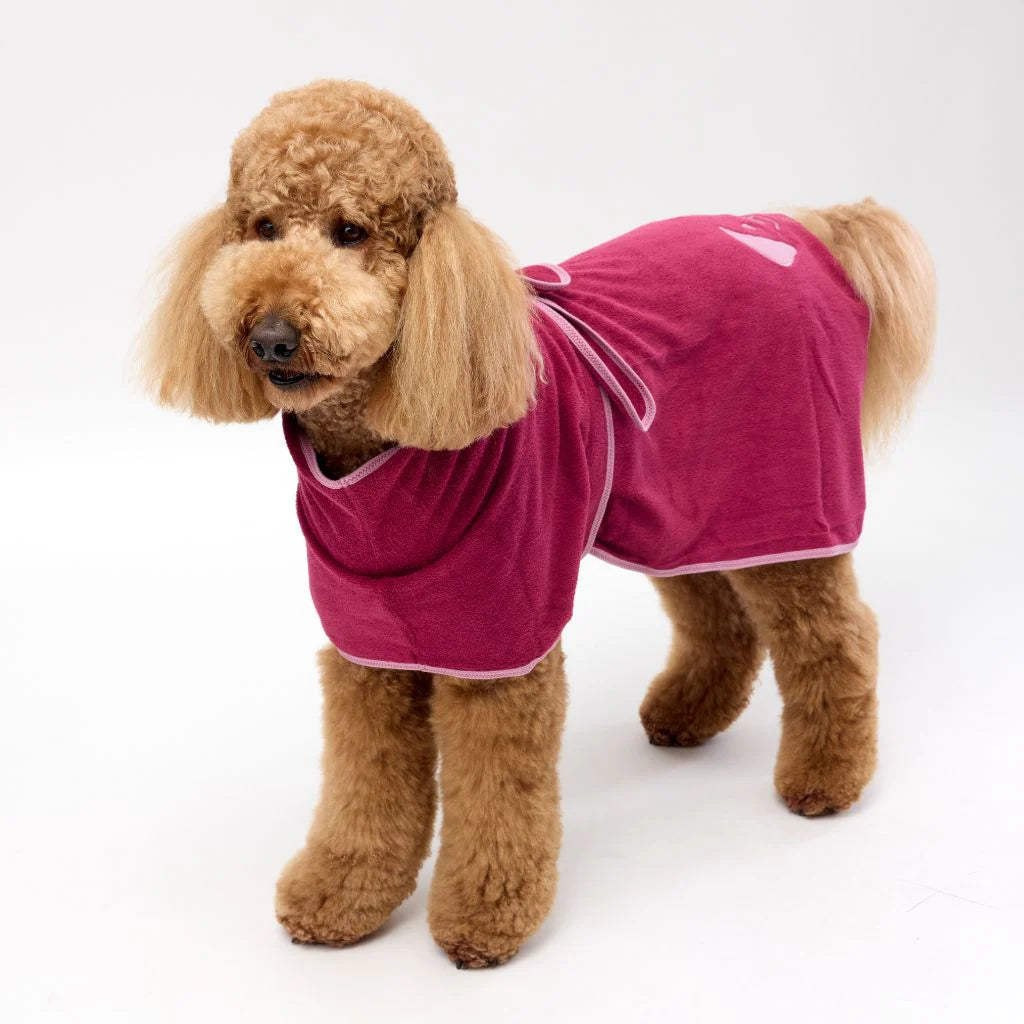 Dog Towel Robe | Berry