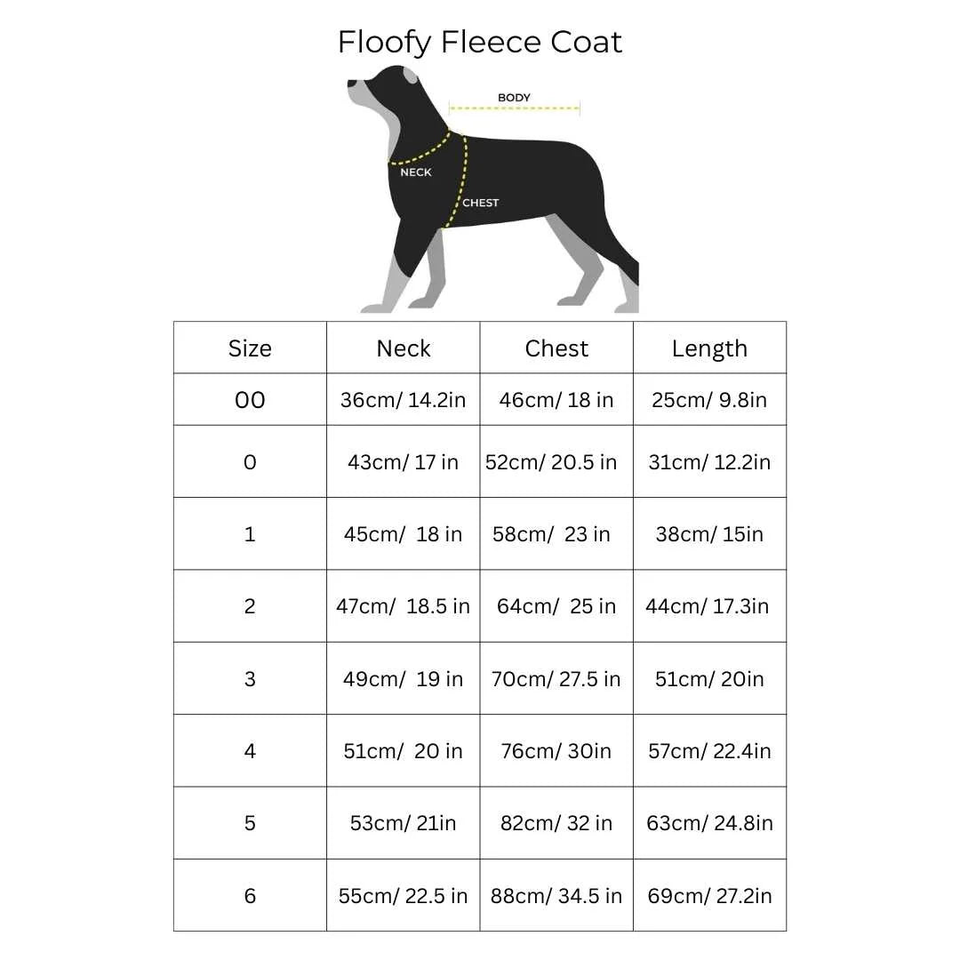 Snoot Style Floofy Fleece Dog Coat - Green