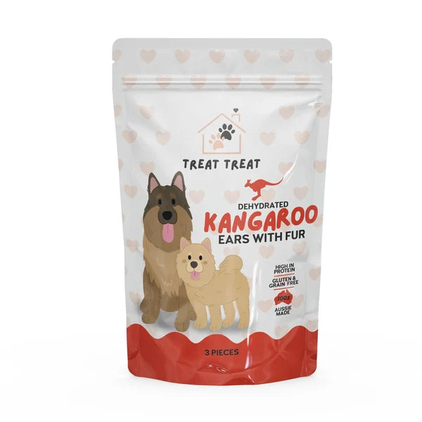 Treat Treat Kangaroo Ears 5 Pack - Single Ingredient Dog Treats