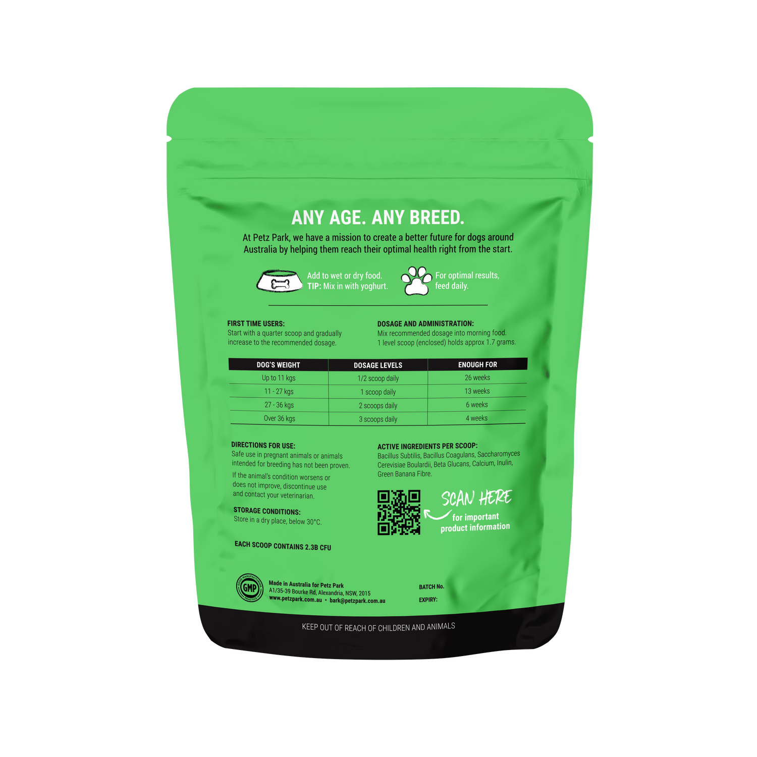 Petz Park Probiotic for Dogs