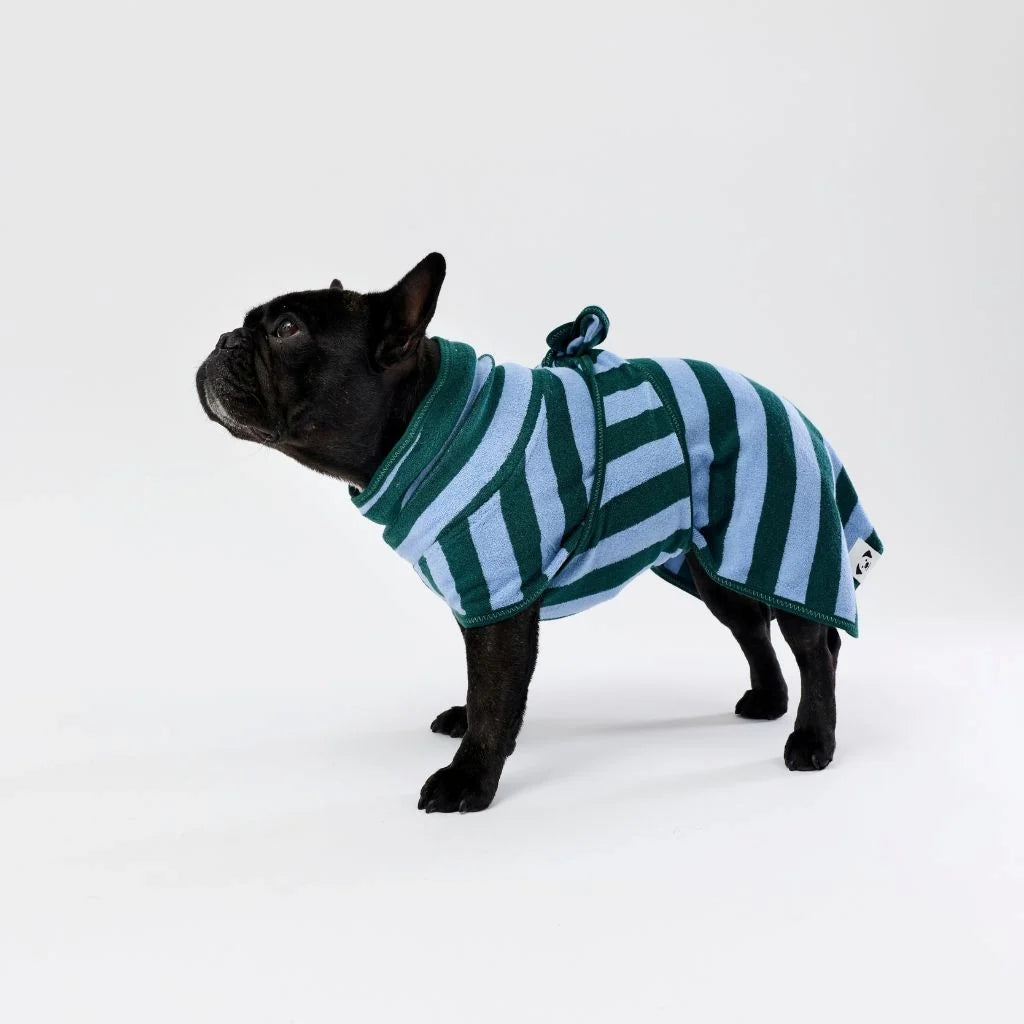Snoot Style Towel Robe - Blue Stripe