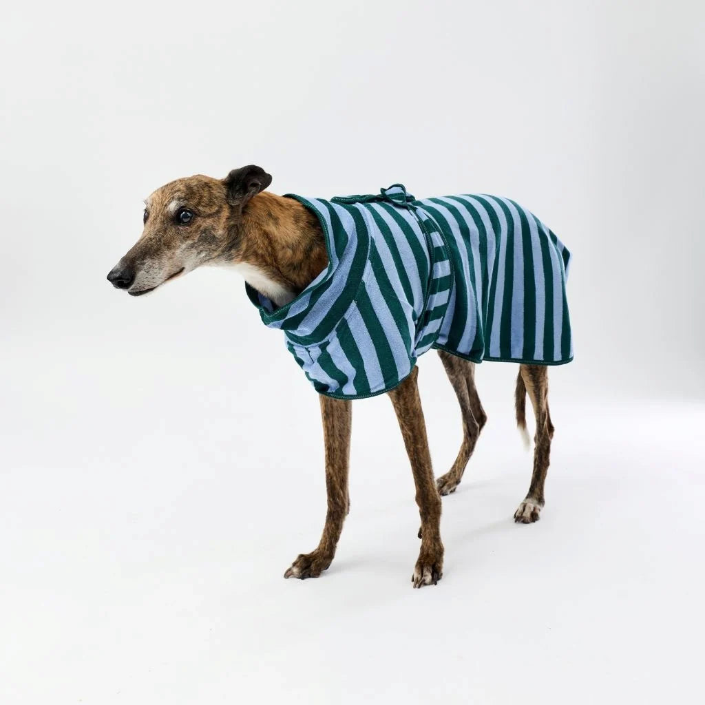 Snoot Style Towel Robe - Blue Stripe