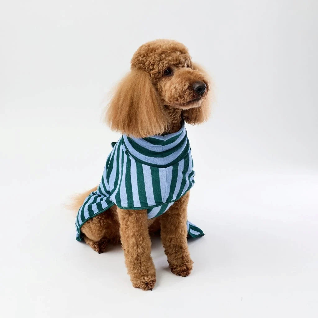Snoot Style Towel Robe - Blue Stripe