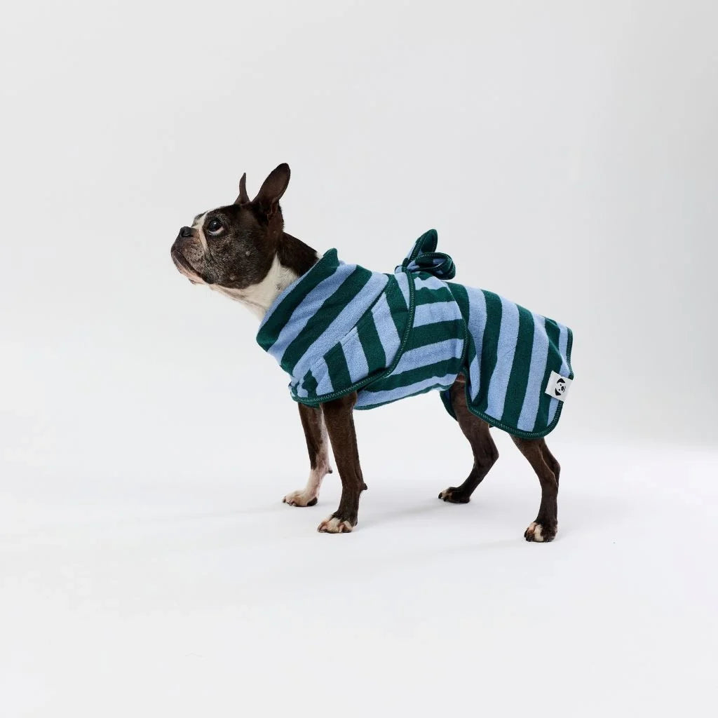 Snoot Style Towel Robe - Blue Stripe