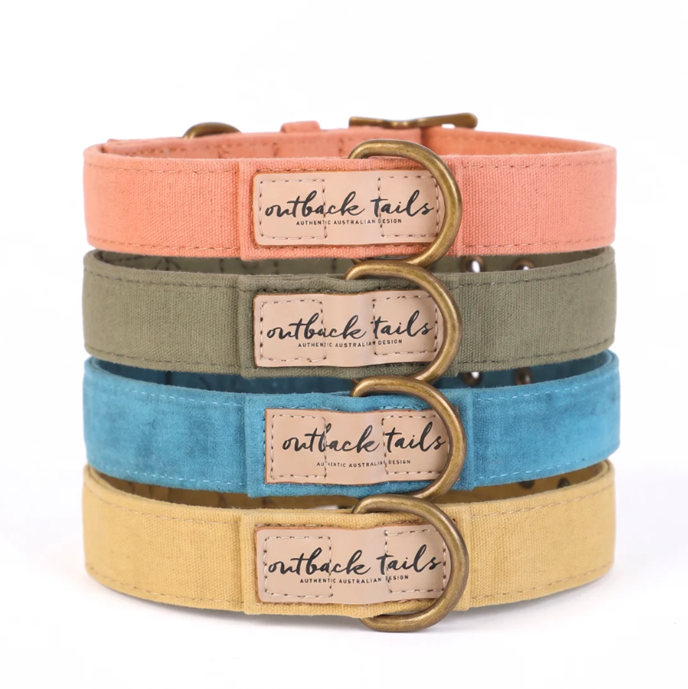 Outback Tails Waxed Canvas Dog Collar