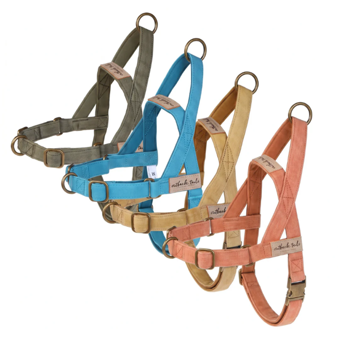 Outback Tails Waxed Canvas Dog Harness