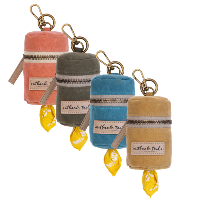 Outback Tails Waxed Canvas Poo Bag Holder