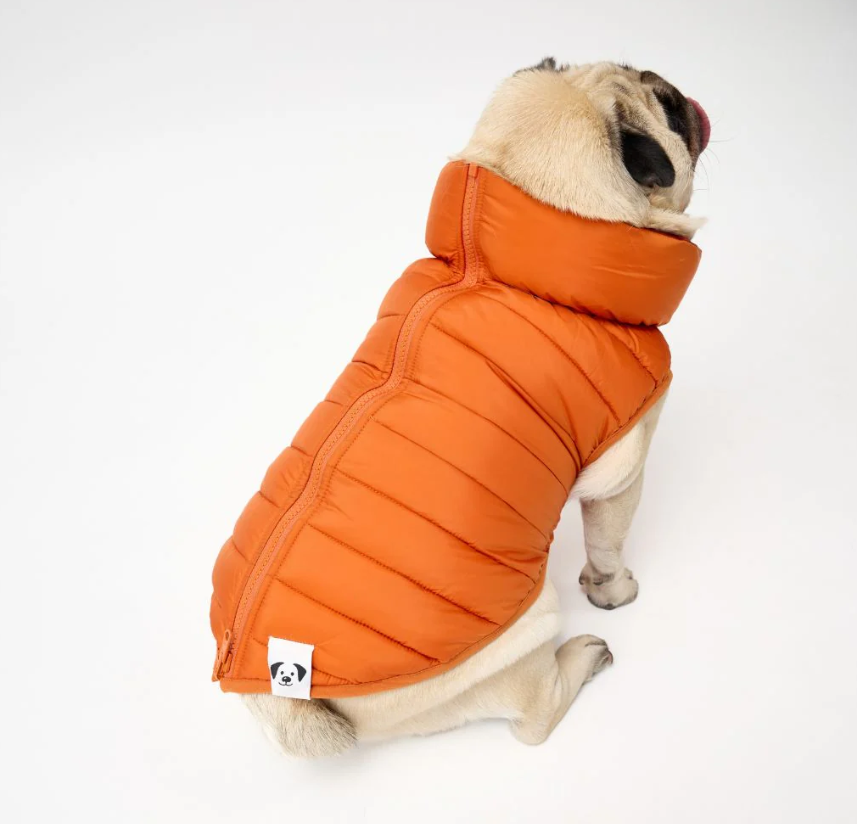 Snoot Style Winterproof Reversible Puffer - Orange & Red