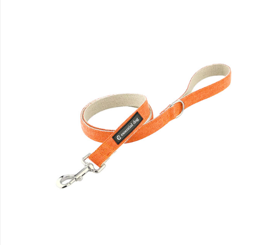 Organic Hemp & Cotton Dog Lead - Orange Burst