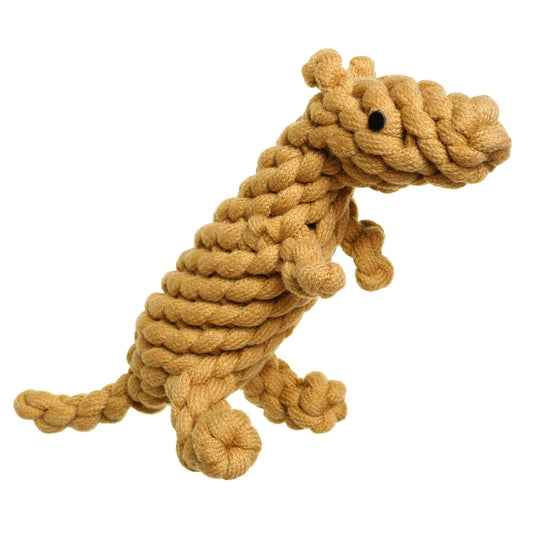 Braided wool eco friendly dog toy Kezza Kangaroo by outback tails on white background