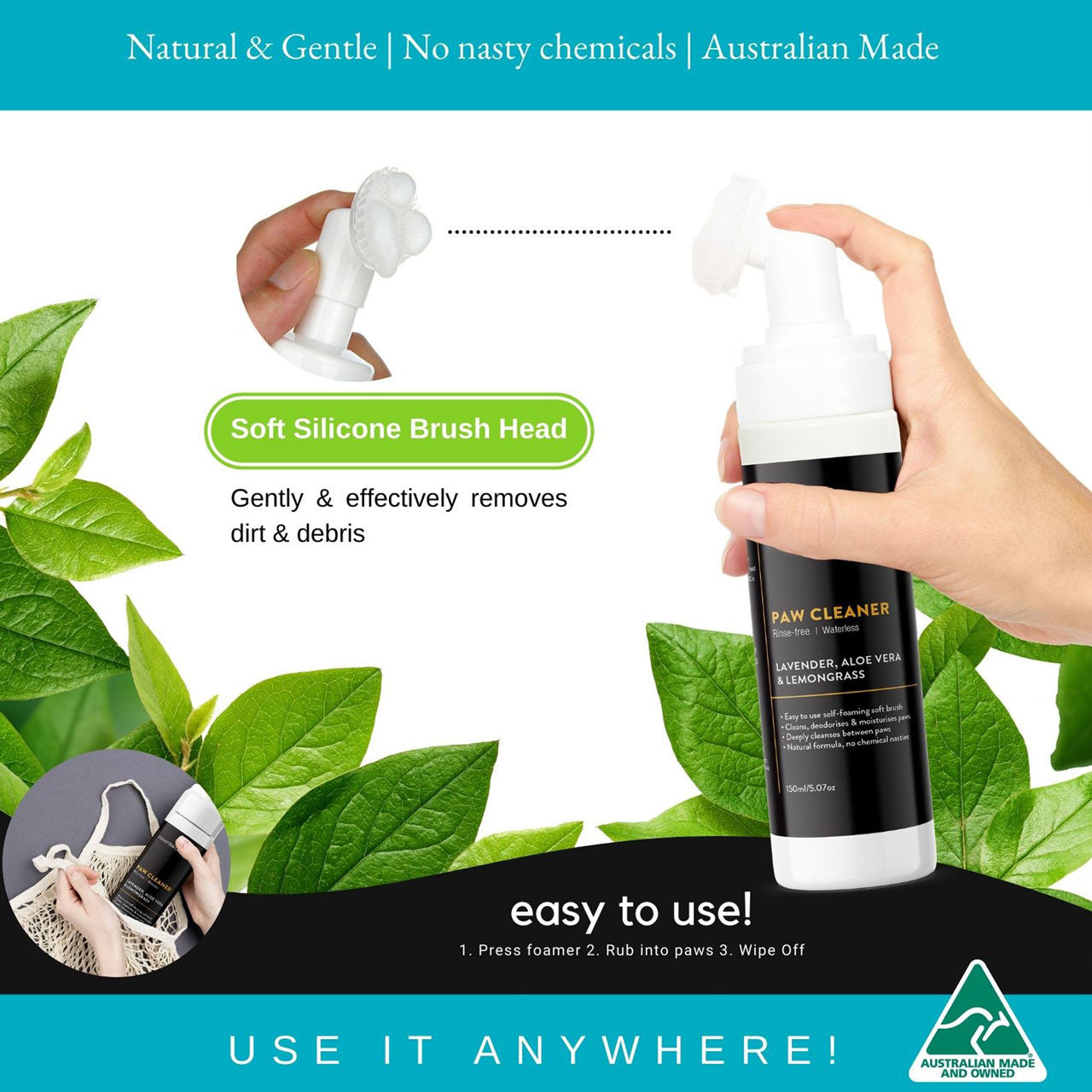 Dog paw sale cleaner australia